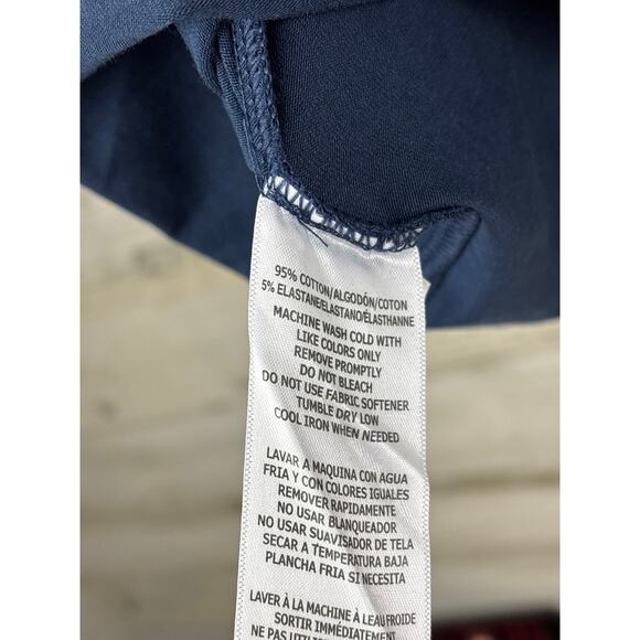 Tommy Hilfiger Sport Women’s XL Navy Blue Short Sleeve Crop Polo Top New oxford - Picture 5 of 6
